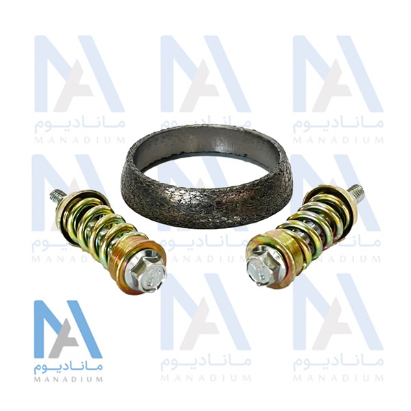 واشر گلویی اگزوز 405 با پیچ و مهره کارمان پارت K.P.C